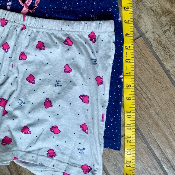 Life Is Good Sleep Shorts 2 pair size Medium - Picture 7 of 10